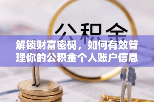 梅江解锁财富密码，如何有效管理你的公积金个人账户信息