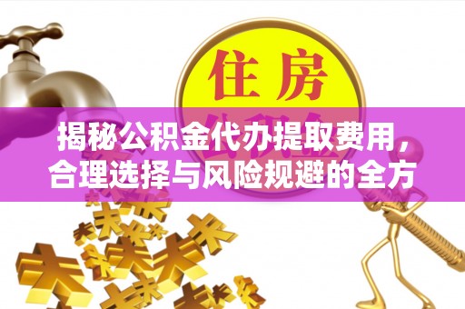 梅江揭秘公积金代办提取费用，合理选择与风险规避的全方位解析